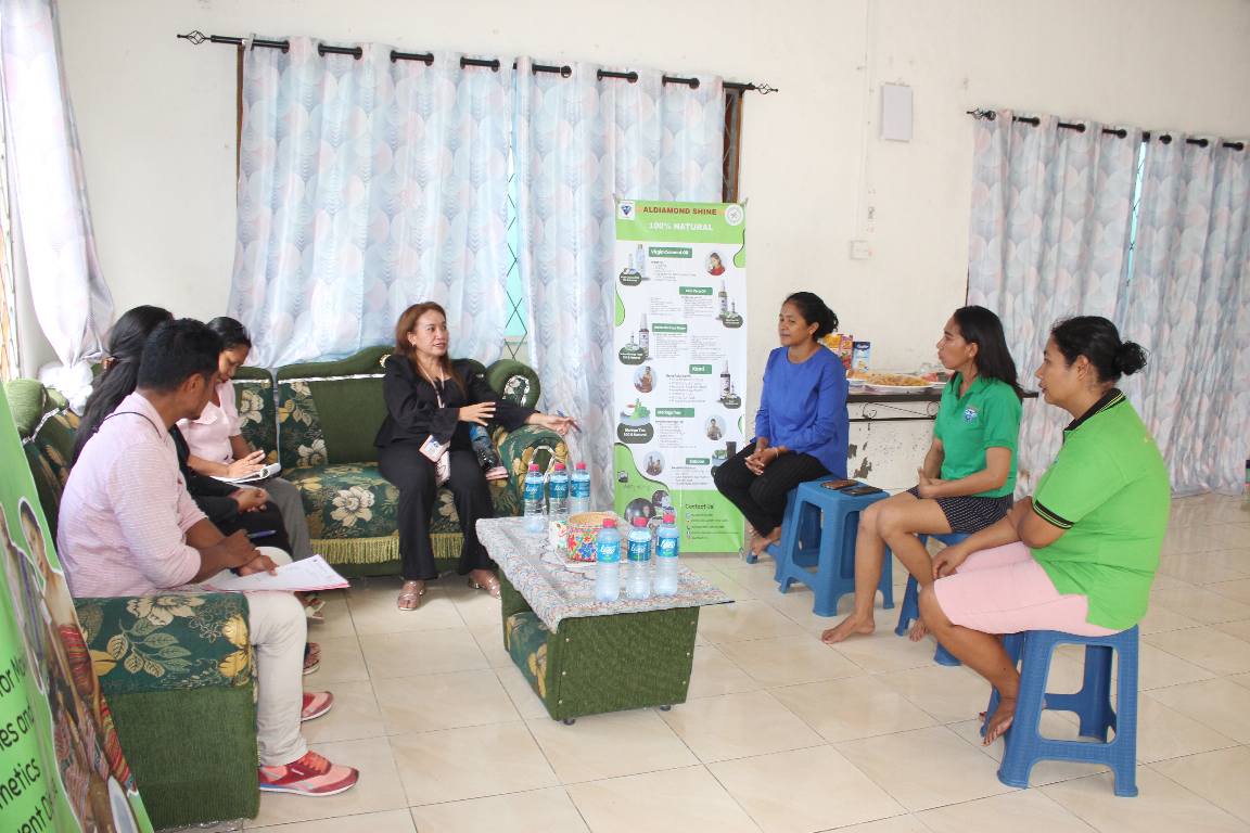 IQTL,I.P Vizita fatin Produsaun Aloe Vera iha Bidau Santana